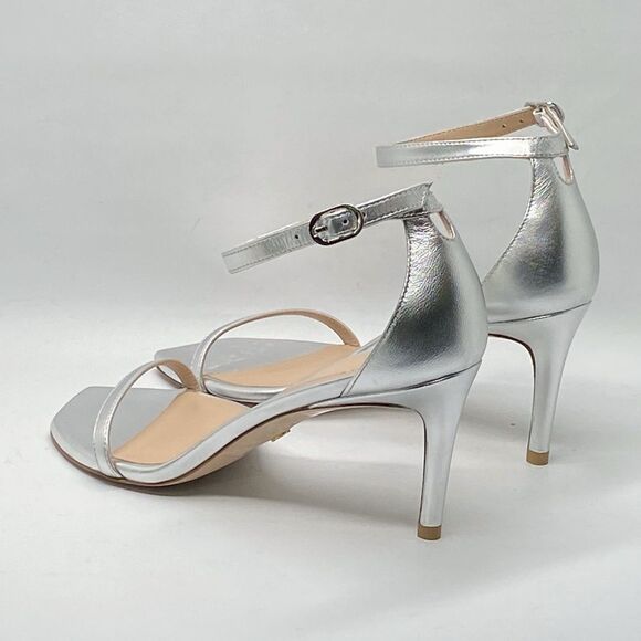 Stuart Weitzman Metallic Leather Sandals size 6.5 - Picture 7 of 11